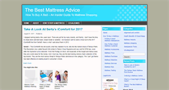 Desktop Screenshot of bestmattressadvice.com