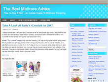 Tablet Screenshot of bestmattressadvice.com